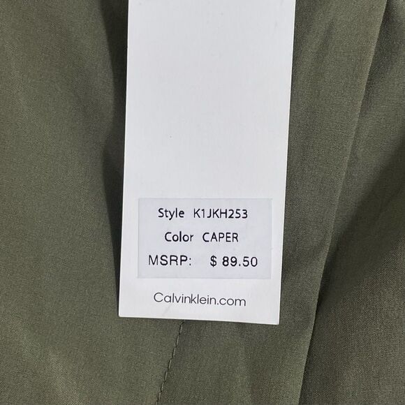 NWT Calvin Klein Cargo Pants Lightweight Size 10‎ Caper Green - Picture 5 of 8